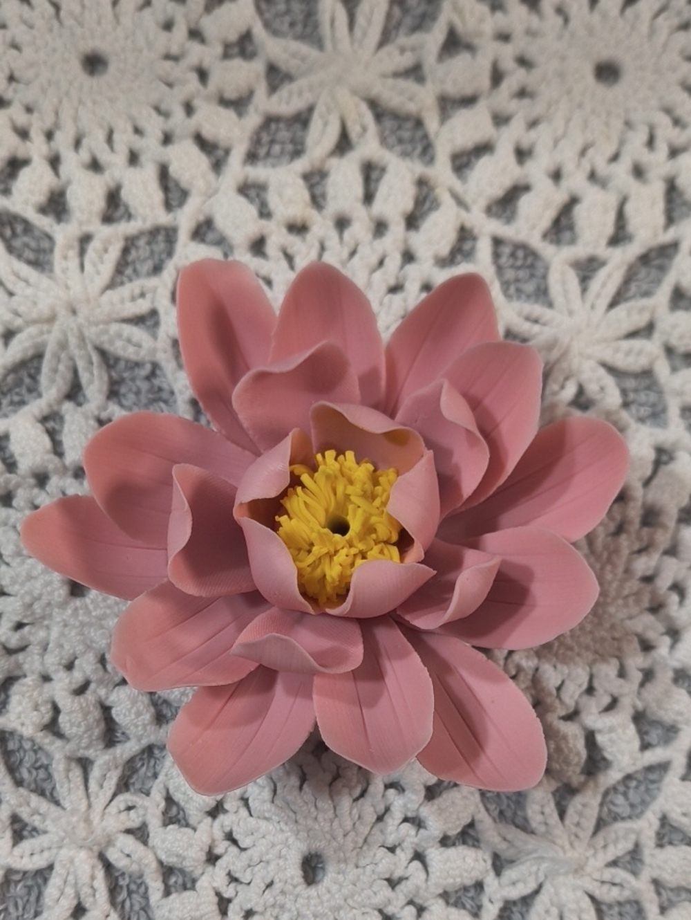 Incense Burner Pink Lotus Decorative Accent Flower - Unbranded